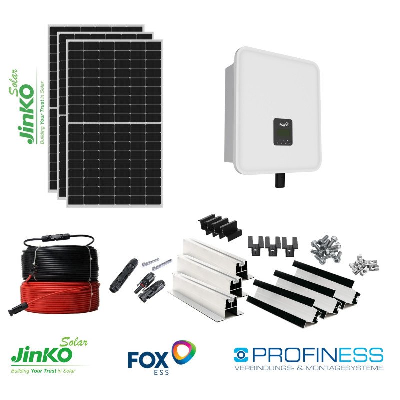 10kW saulės elektrinė su Hibridiniu tinklo inverteriu